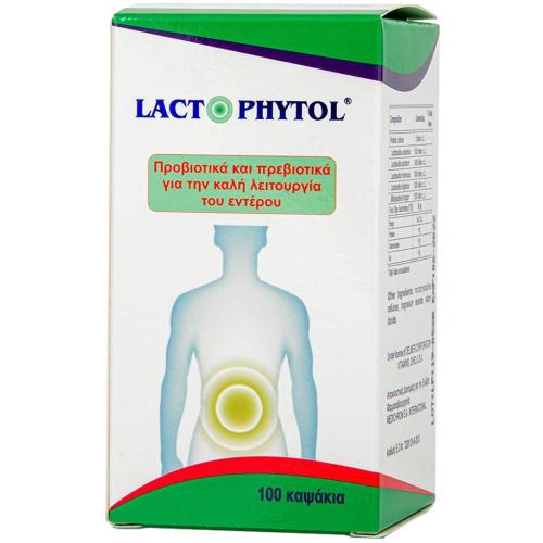 Medichrom Lactophytol Συμπλήρωμα Διατροφής με Προβιοτικά & Πρεβιοτικά για την Καλή Λειτουργία του Εντέρου 100caps